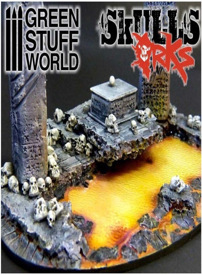 Green Stuff World for Models and Miniatures 21 Resin Ork Skulls 1387 - Image 5